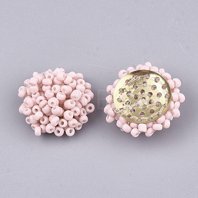 Glass Seed Beads Cabochons FIND-T044-27D-1