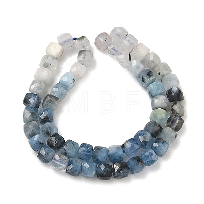 Natural Aquamarine Beads Strands G-B168-B02-4x4mm-1
