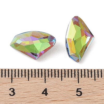 Glass Rhinestone Cabochons RGLA-L029-11B-SPLA-1