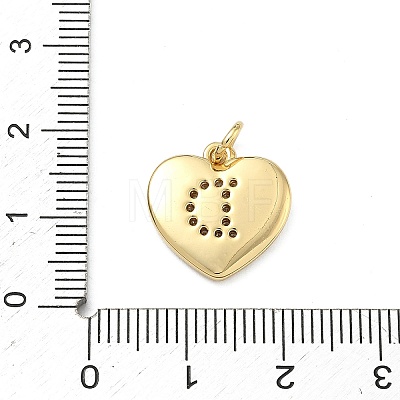 Brass Micro Pave Clear Cubic Zirconia Pendants KK-D229-01G-04-1