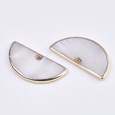 Natural Freshwater Shell Pendants X-SSHEL-R045-12-1