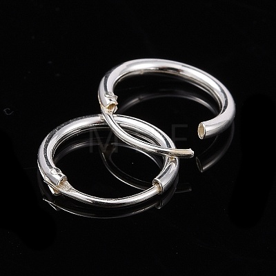 Sterling Silver Hoop Earring Findings X-STER-E062-05A-S-1