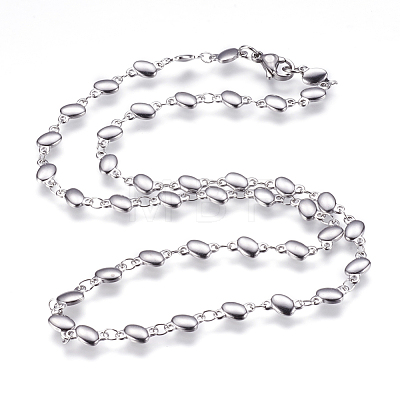 Non-Tarnish 304 Stainless Steel Chain Necklaces STAS-P164-03P-1