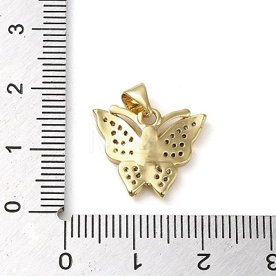 Brass Micro Pave Cubic Zirconia Pendants KK-U005-03C-G-1