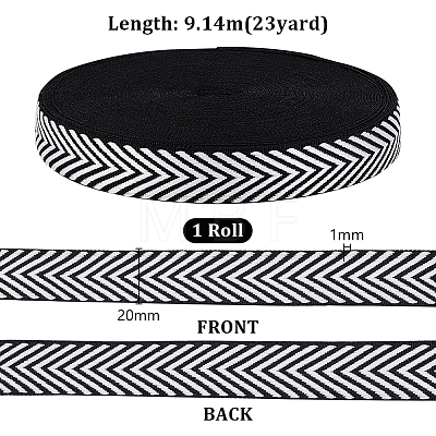   Polyester Jacquard Herringbone Ribbons OCOR-PH0002-90A-1