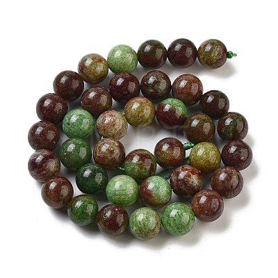 Natural Green Opal Beads Strands G-H045-A03-10MM-1