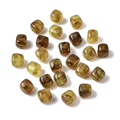 Opaque Acrylic Beads OACR-D320-01B-1