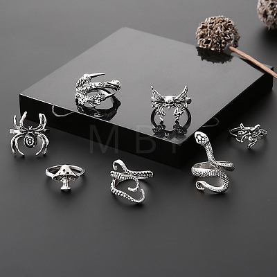 Halloween Allloy Finger Ring Sets PW23032032388-1