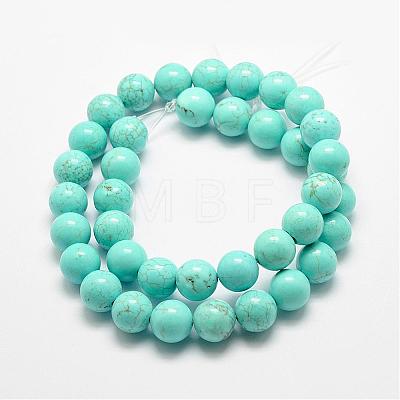 Natural Magnesite Beads Strands G-E384-01-12mm-1