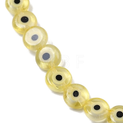 Handmade Evil Eye Lampwork Beads Strands LAMP-G164-10A-05-1