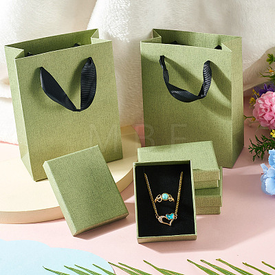 3Pcs Rectangle Paper Jewelry Display Cases CON-TA0001-39C-01-1