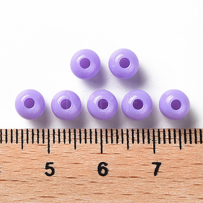 Opaque Acrylic Beads X-MACR-S370-C6mm-A32-1