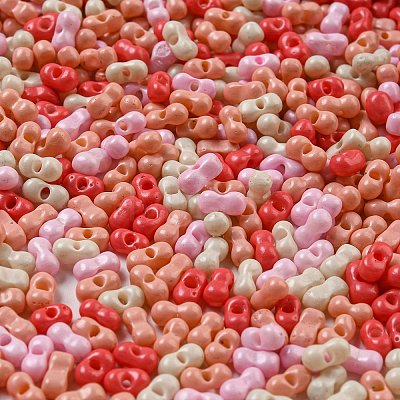Opaque Baking Paint Glass Seed Beads SEED-K009-01A-26-1