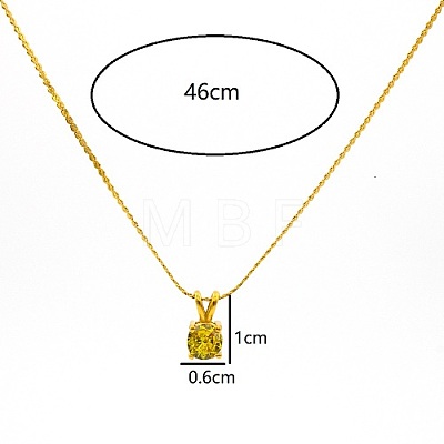 Real 18K Gold Plated Stainless Steel Pendant Necklaces CP2918-10-1