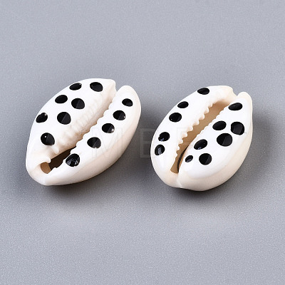 Natural Cowrie Shell Beads SHEL-Q312-006A-1