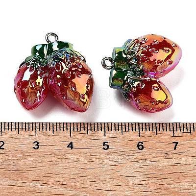 AB Color Resin Pendants RESI-C051-02B-P-1