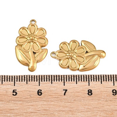 304 Stainless Steel Pendant Setting for Enamel STAS-L317-18G-1