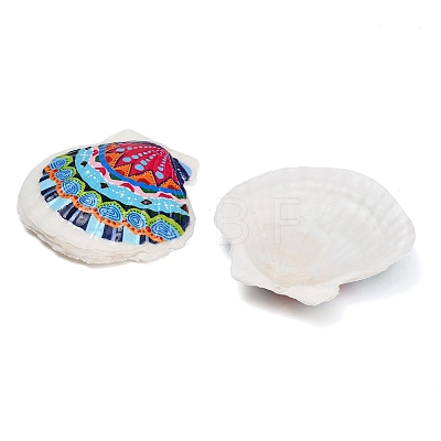 Printed Natural Shell Big Pendants SH-CBA93AD-19A-1