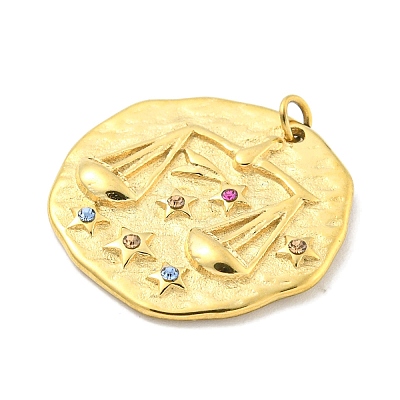 Real 18K Gold Plated PVD Vacuum Plating 304 Stainless Steel Pendants STAS-L278-003G-07-1