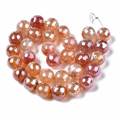 Natural Agate Beads Strands G-Q998-014E-1