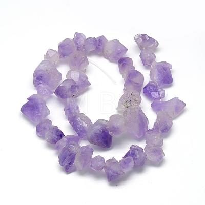 Natural Amethyst Beads Strands G-R435-13-1