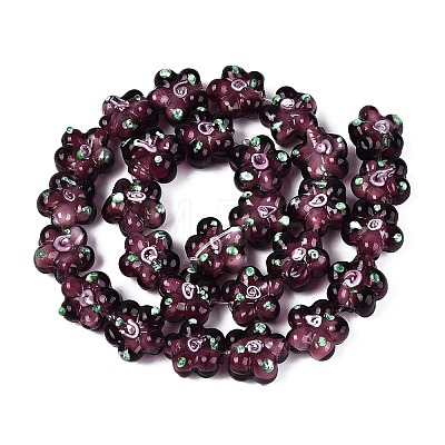 Handmade Lampwork Beads Strands LAMP-D015-08B-01-1