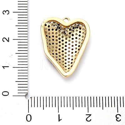 Brass Micro Pave Cubic Zirconia Pendants KK-L229-070G-1