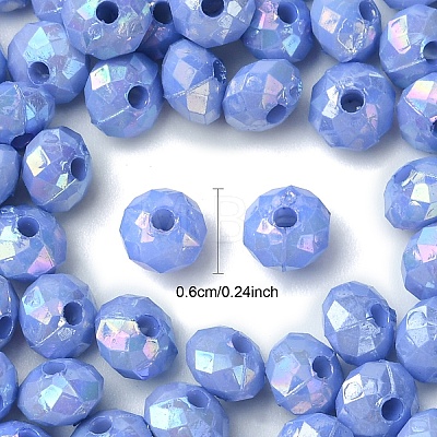 Opaque Acrylic Beads MACR-YW0003-55B-1