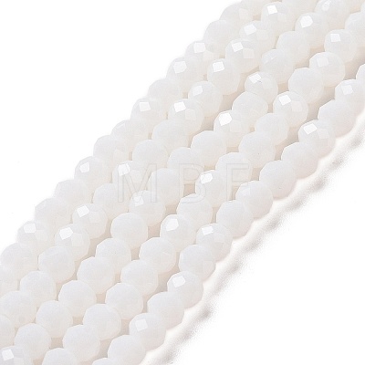 Imitation Jade Glass Bead Strands GLAA-F001-3x2mm-10-1