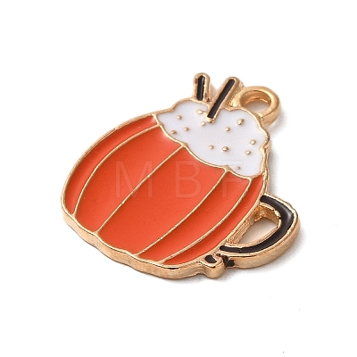 Thanksgiving Day Theme Alloy Enamel Pendants X-ENAM-M002-03G-02-1