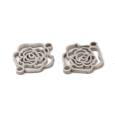 304 Stainless Steel Connector Charms STAS-I671-24P-1