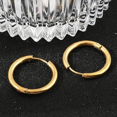 202 Stainless Steel Huggie Hoop Earrings EJEW-F111A-20mm-G01-1