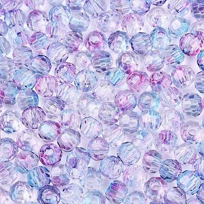 Baking Paint Electroplate Transparent Glass Seed Beads SEED-N006-07E-1