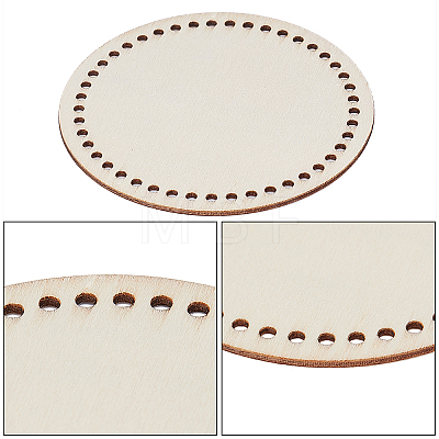 3 Sets 3 Style Wooden Basket Bottoms DIY-GF0004-75-1