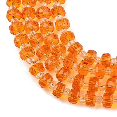 Transparent Glass Beads Strands GLAA-P076-01A-06-1