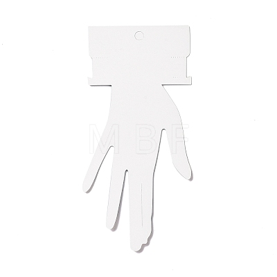Hand Shaped Cardboard Paper Bracelet Display Cards CDIS-F004-01B-1