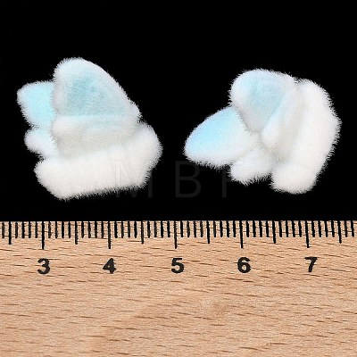 Flocking Opaque Resin Pendants RESI-F064-A04-1