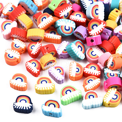 Handmade Polymer Clay Beads CLAY-N011-63-1