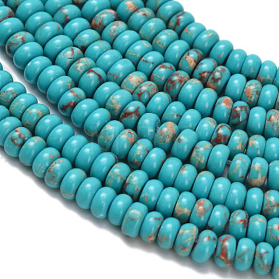 Synthetic Imperial Jasper Beads Strands G-Z110-B04-2x4mm-07-1