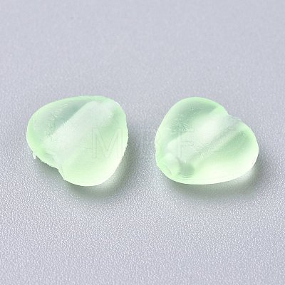 Heart Transparent PVC Plastic Cord Lock for Mouth Cover KY-D013-03G-1