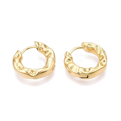 Ring Brass Hoop Earrings for Women EJEW-N054-59G-1