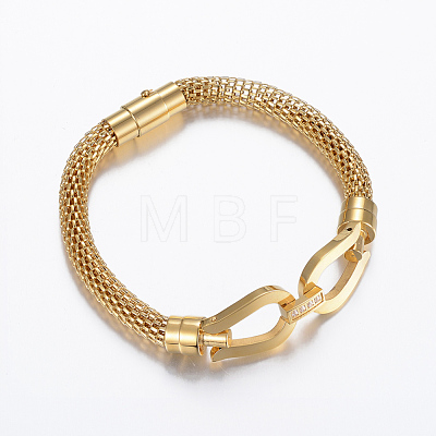 304 Stainless Steel Bracelets BJEW-H497-18-1