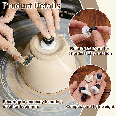 4Pcs Alloy & Plastic Center Point Locator Convenient for Beginners Ceramic Trimmer Tools TOOL-WH0165-52-1