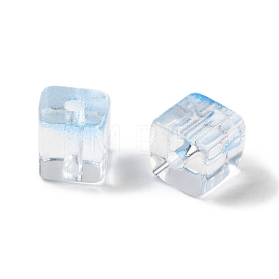 Two Tone Transparent Glass Beads GLAA-NH0001-03B-1