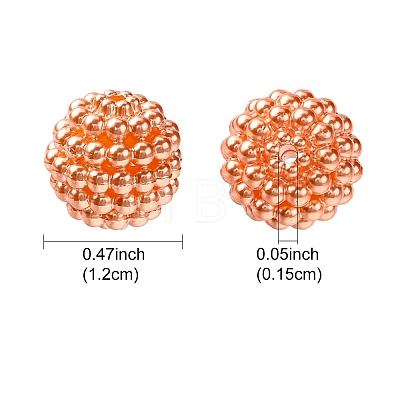 Imitation Pearl Acrylic Beads OACR-FS0001-45A-1