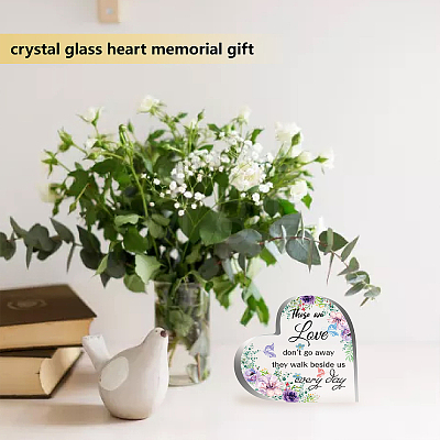 Heart-shaped with Word Acrylic Ornaments DJEW-WH0241-002-1