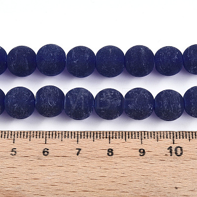 Transparent Glass Beads Strands GLAA-T032-T10mm-MD15-1