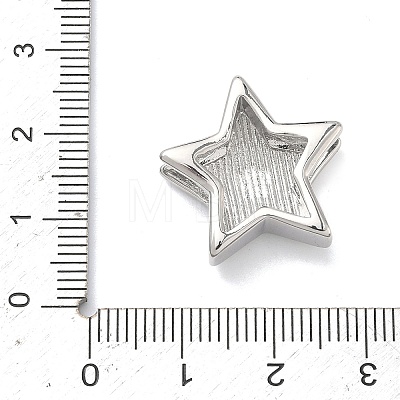 Star Brass Slide Charms X-KK-P349-18A-P-1