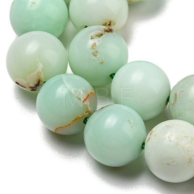 Natural Green Opal Beads Strands G-R494-A08-03-1