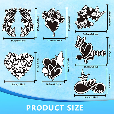 Reflective Vinyl Butterfly Car Stickers STIC-WH0022-004-1
